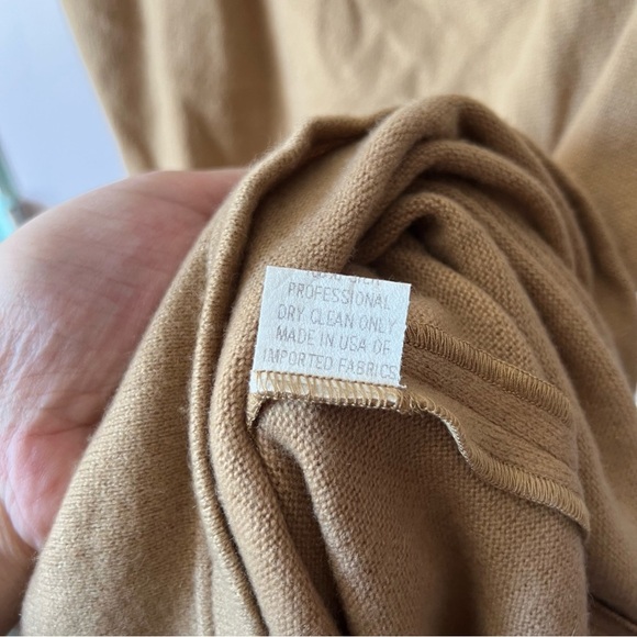 Vintage 90s Heidi Weisel Cashmere Silk Fox Fur Cardigan and Dress Set Size 6 - Picture 16 of 16